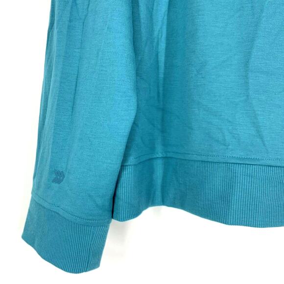 All in Motion Men's Ponte Crew Neck Sweatshirt Turquoise Blue Size XL NWT - Picture 7 of 8